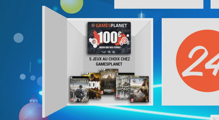 5 jeux PC + 100 € de bon d'achat à gagner dans notre calendrier de l'Avent !