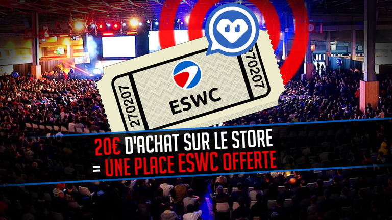 We Are Fans : 20€ de commande = 1 place ESWC offerte !