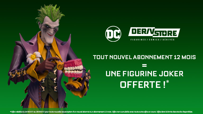 Une figurine Joker pour tout abonnement d'un an à la Wootbox !