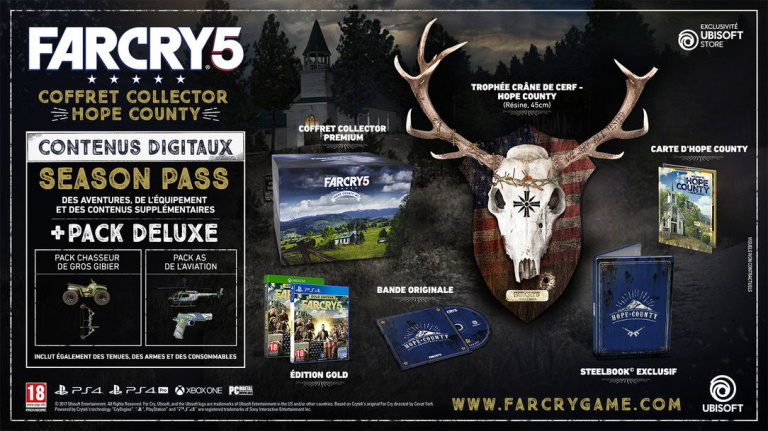 E3 2017 : Ubisoft détaille les éditions collector de Far Cry 5
