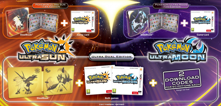 Pokémon Ultra-Soleil et Ultra-Lune déclinés en versions spéciales