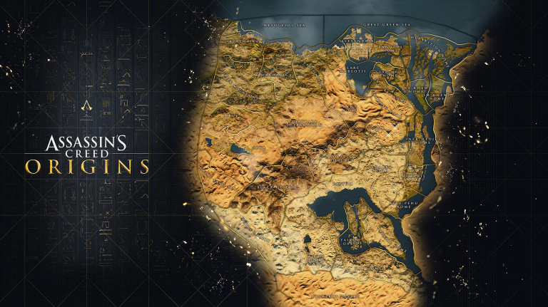 La carte du monde d'Assassin's Creed Origins dévoilée