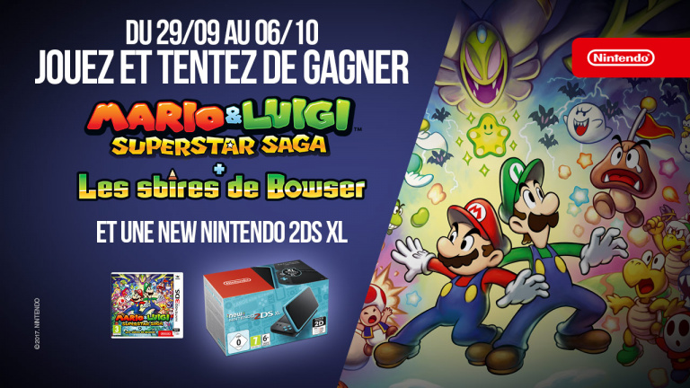 Concours Mario & Luigi Superstar Saga : Tentez de gagner des jeux et une New Nintendo 2DS XL