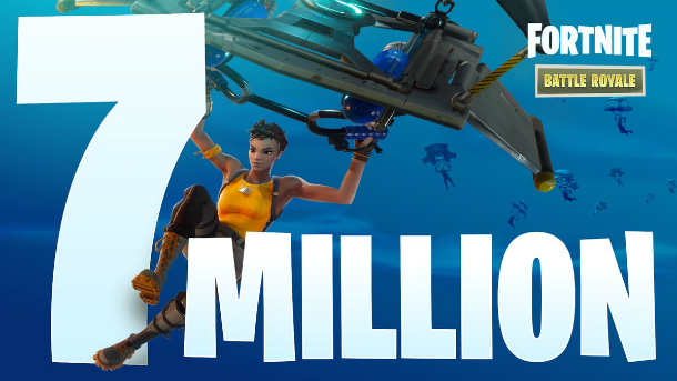 Fortnite atteint les 7 millions de joueurs
