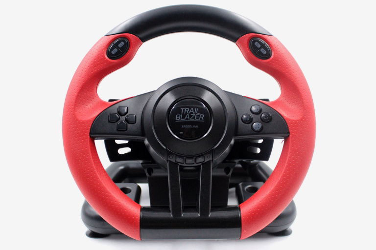 Test du Speedlink Trailblazer Racing Wheel : Tout se joue à l'âge Playskool (sauf les volants)