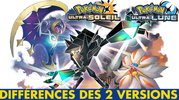Différences Pokémon Ultra-Soleil / Ultra-Lune : quelles particularités pour chacune des deux versions ?
