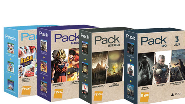 Packs de jeux console à prix réduits à la Fnac et Injustice 2 sur PC avec Gamesplanet