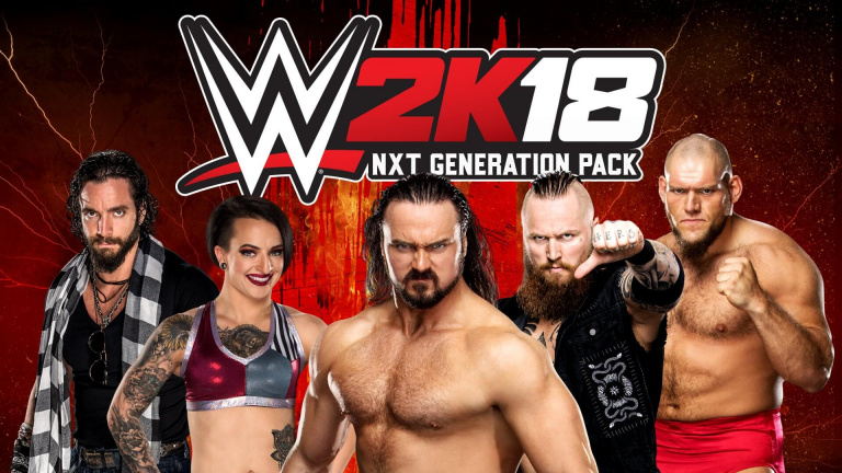 WWE 2K18 : 2K Sports publie le pack "Génération NXT"