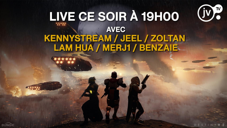 Live Destiny 2 sur PC à 19h ce soir avec Benzaie & Les Libres Ponceurs