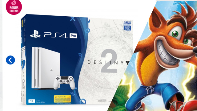 Le pack PS4 pro + Destiny 2 + Crash Bandicoot à -29% ! 