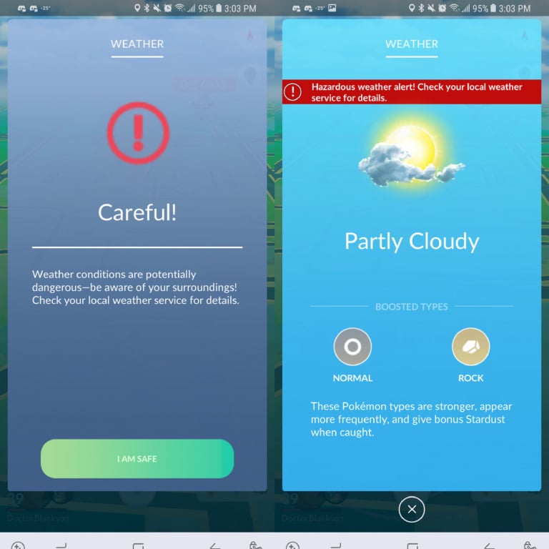 Pokémon GO : des restrictions levées par Niantic concernant les alertes météo, tout ce qu'il faut savoir