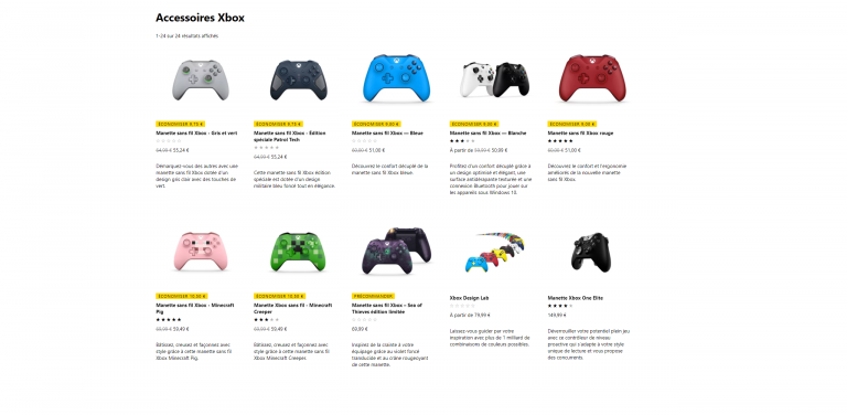 Xbox One : Les manettes en solde sur le Microsoft Store