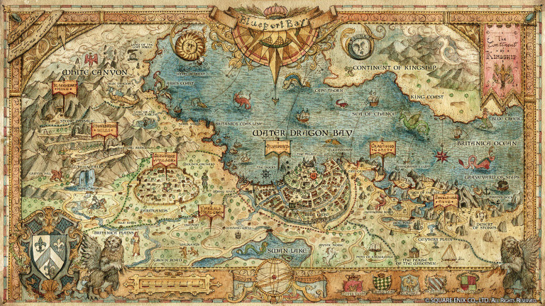 Octopath Traveler dévoile la carte du continent Kingship