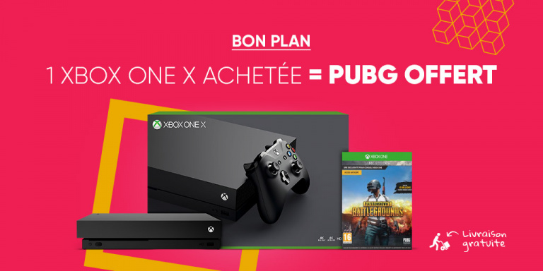 PUBG offert pour tout achat d'une Xbox One X