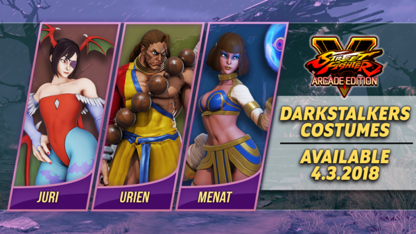Street Fighter V - Arcade Edition : De nouveaux costumes inspirés de Darkstalkers