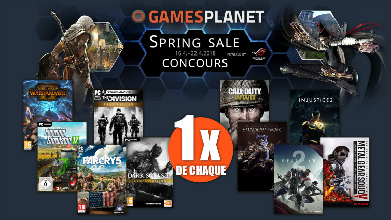 Concours Gamesplanet Spring Sale : Gagnez 10 jeux sur PC