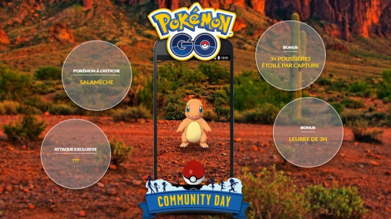 [MàJ] Pokémon GO, Community Day : Salamèche à l'honneur le 19 mai, préparez-vous