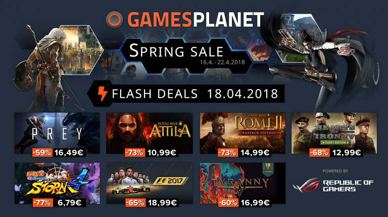 Spring Sale de Gamesplanet : les meilleurs offres de la journée