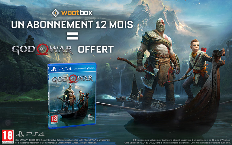 Le divin Kratos est de retour dans God of War avec la Wootbox
