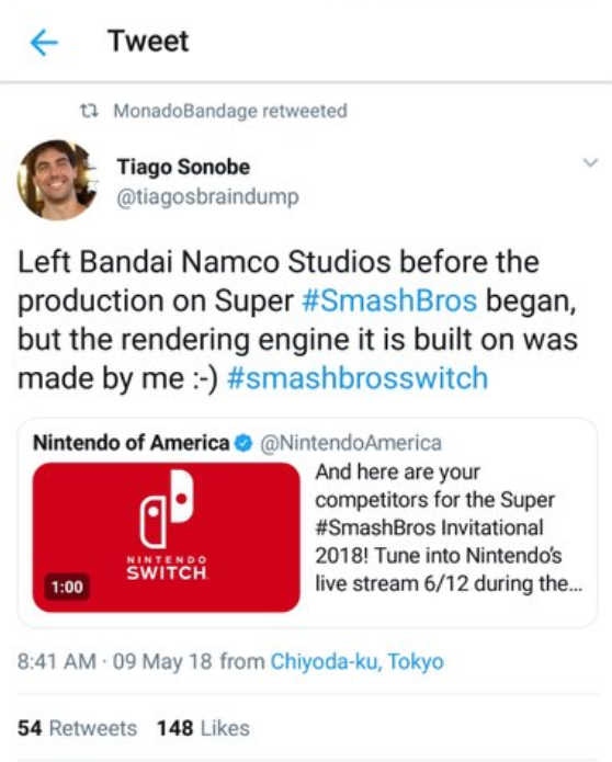 Le Super Smash Bros. de la Switch co-développé par Bandai Namco ?
