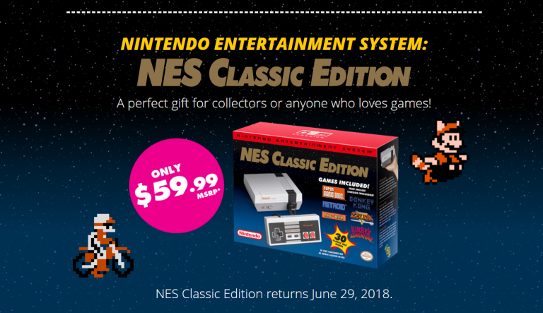 [MàJ] La NES Mini reviendra en boutique le mois prochain