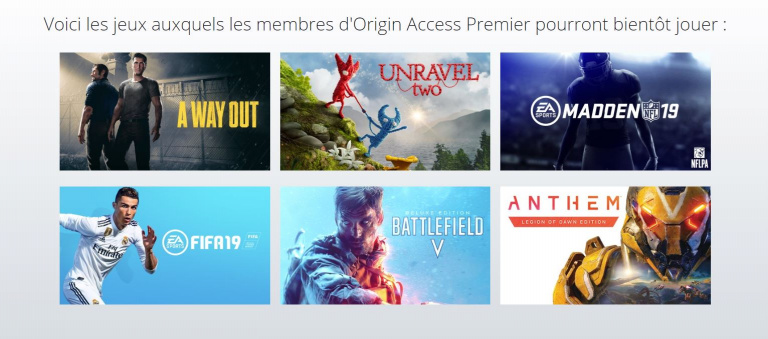 E3 2018 : [MàJ] EA annonce Origin Access Premier
