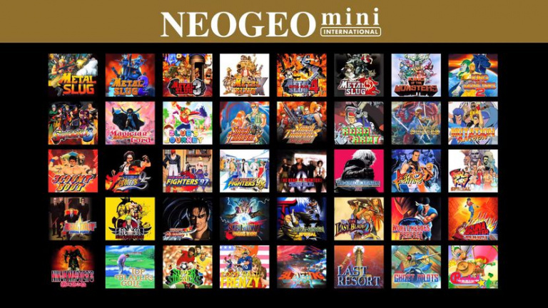 Neo Geo Mini : SNK dévoile les 40 jeux embarqués dans la machine