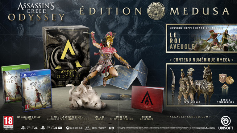 Assassin's Creed Odyssey : Le jeu d'Ubisoft sera décliné en sept éditions