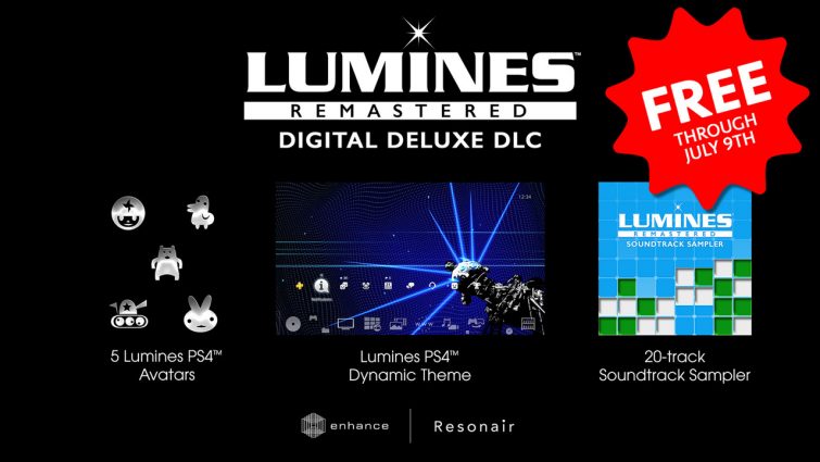 Lumines Remastered : un pack de lancement gratuit sur PlayStation 4