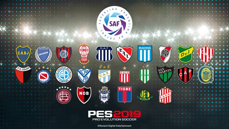 PES 2019 : Konami présente la Superliga Argentina