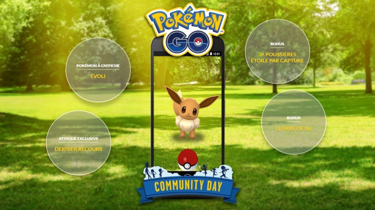 Pokémon GO, guide Journée Communauté Évoli : attaque spéciale et bonus, tout ce qu'il faut savoir