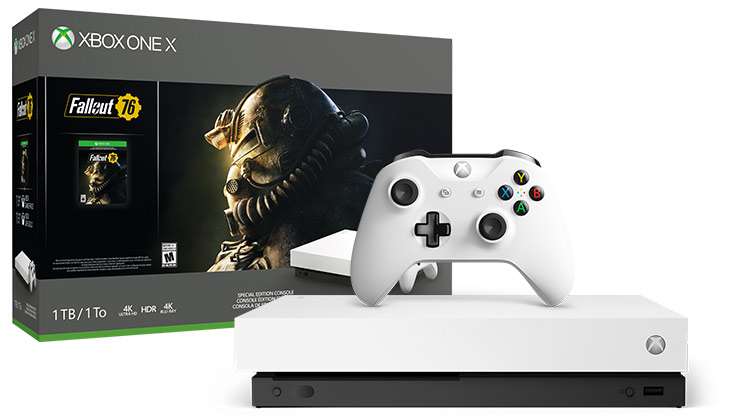 La Xbox One X s'habillera en blanc cet automne