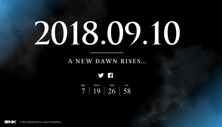SNK annoncera un nouveau jeu le 10 septembre