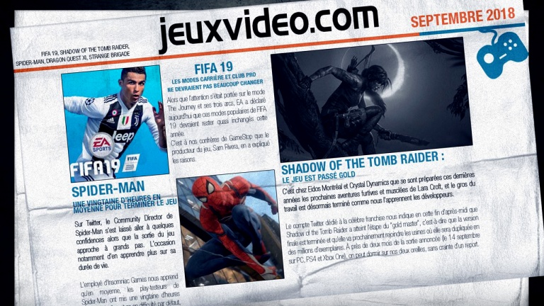 Les infos qu'il ne fallait pas manquer cette semaine : FIFA 19, Project Judge, Black Ops IIII...