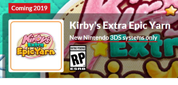 Kirby : Au Fil de la Grande L'Aventure compatible uniquement New 2DS / 3DS 