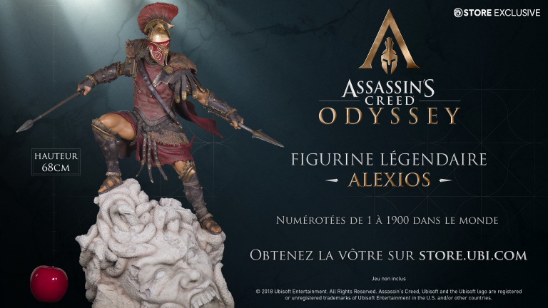 Assassin's Creed Odyssey : les figurines de Kassandra et Alexios