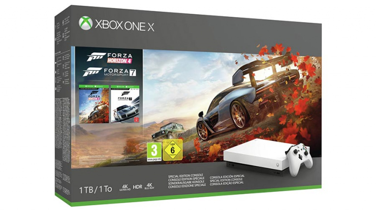 Un pack Xbox One X blanche + Forza apparaît en ligne