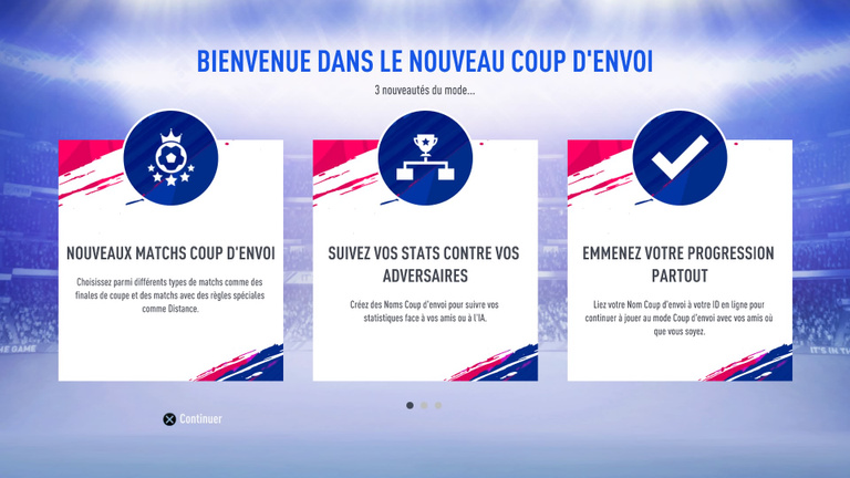 Coup d'envoi : les cinq nouveaux modes de match