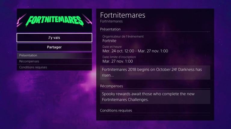 Fortnite : l'évènement d'Halloween "Fortnitemares" débutera demain