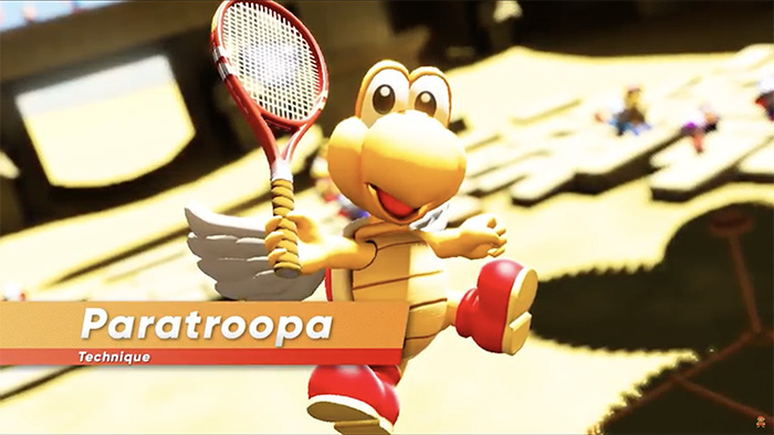 Mario Tennis Aces : Paratroopa battra de l'aile sur le court en novembre