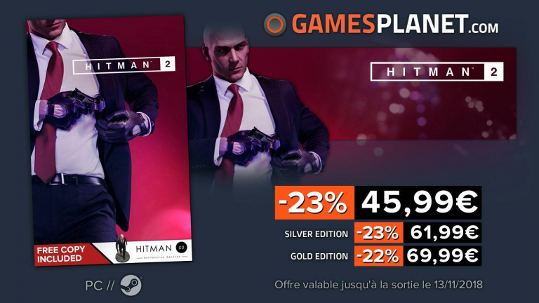 Gamesplanet : Promotions sur Hitman 2 et les titres Warhammer 40.000
