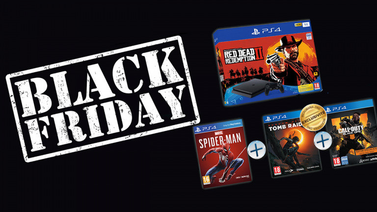 Black Friday : Le pack PS4 Slim 1 To + Red Dead Redemption 2 + Spider-Man + COD Black Ops 4 + Shadow of the Tomb Raider à 379€