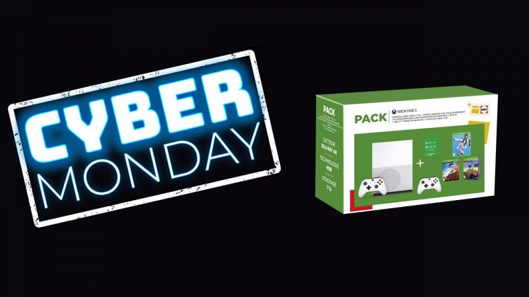 Cyber Monday : Xbox One S 1To avec 2 manettes + FIFA19, FH4, PUBG et 3 mois de Live à 249,99€