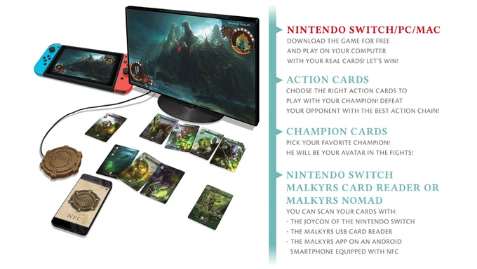 Malkyrs : un Kickstarter pour sortir le jeu de cartes connecté sur Nintendo Switch