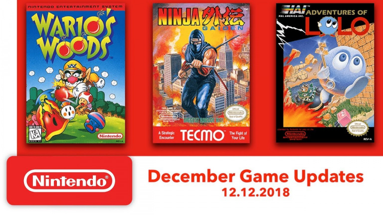 Nintendo Switch Online :  Adventures of Lolo, Ninja Gaiden, et Wario’s Woods arrivent le 12 décembre