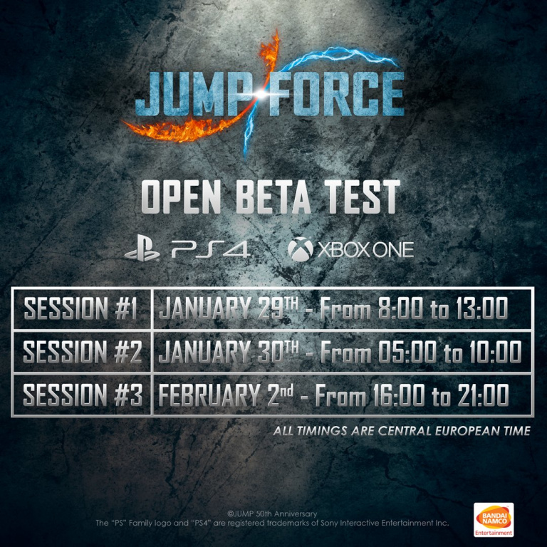 Jump Force : trois nouvelles sessions de bêta ouverte programmées