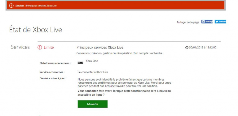Xbox Live : Des difficultés constatées ce soir sur les services en ligne