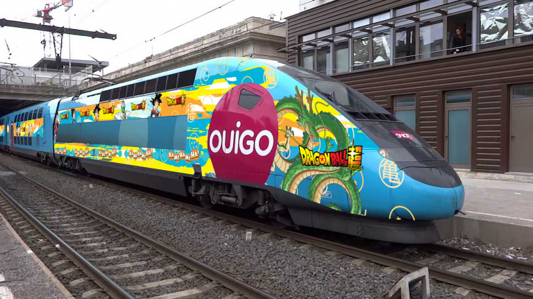 Dragon Ball : Les trains OUIGO repeints aux couleurs de Broly