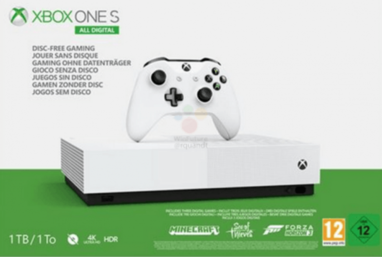 La Xbox One S All-Digital serait présentée le 16 avril durant l'Inside Xbox