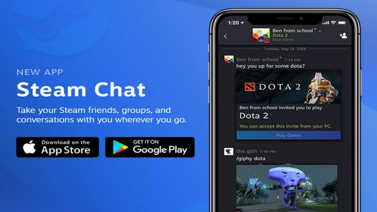 L'application Steam Chat débarque sur iOS et Android